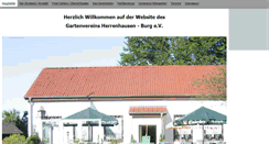 Desktop Screenshot of gartenverein-herrenhausen-burg.de