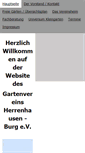 Mobile Screenshot of gartenverein-herrenhausen-burg.de