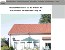 Tablet Screenshot of gartenverein-herrenhausen-burg.de